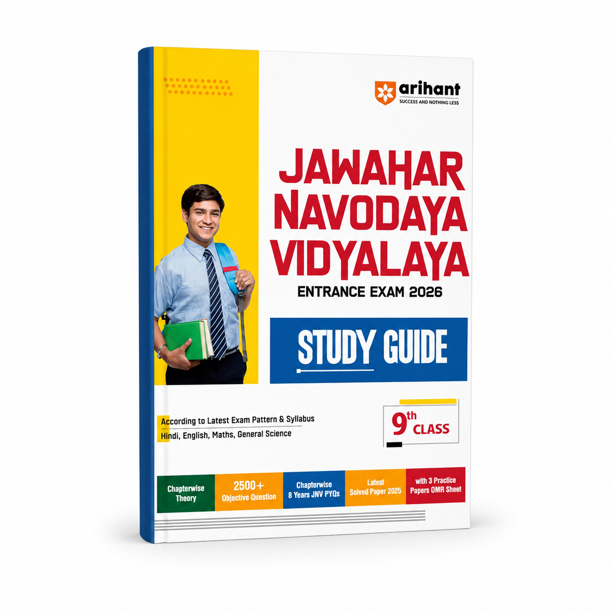 Arihant Jawahar Navodaya Vidyalaya Class 9th Pravesh Pariksha Study Guide 2026(English Medium)