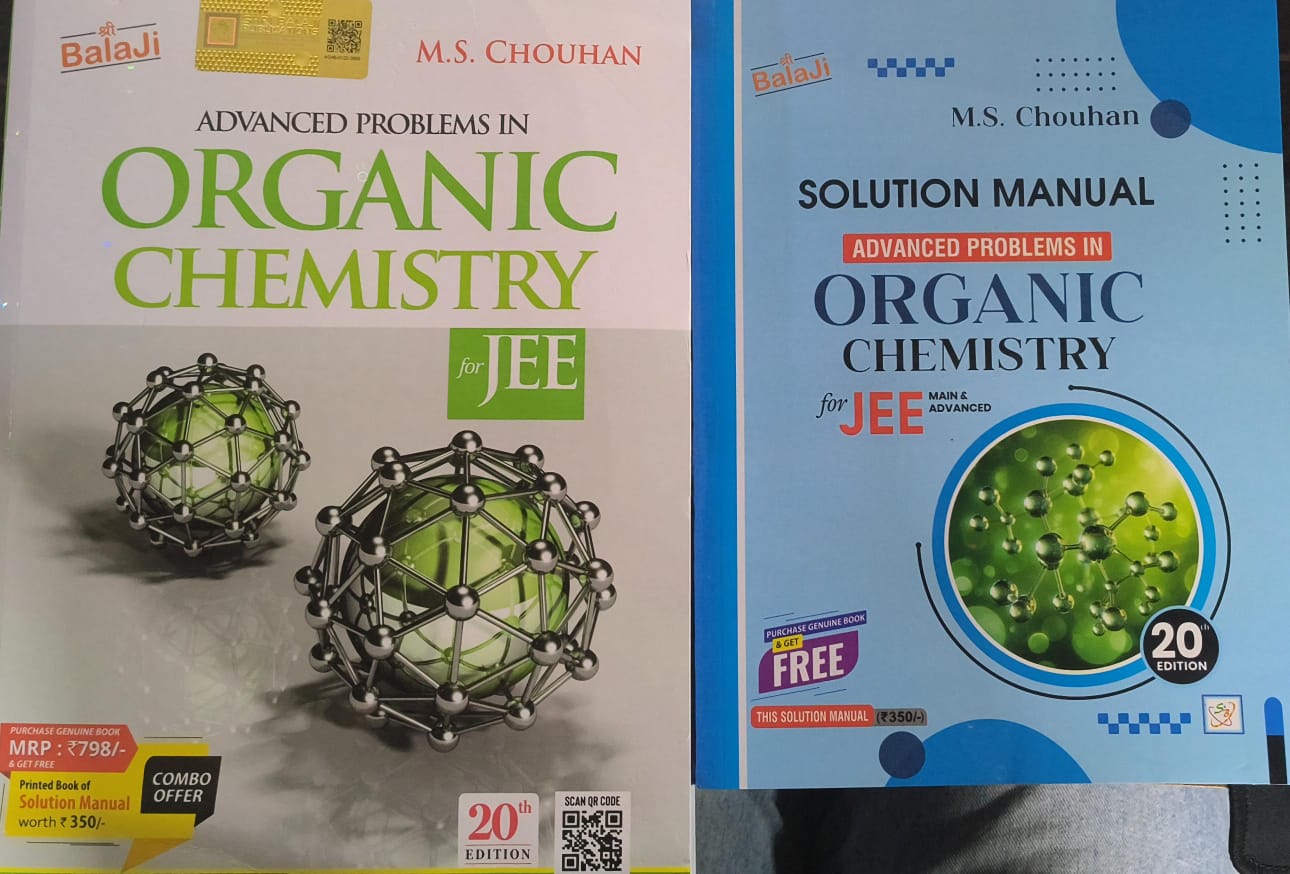 Shree Balaji Advanced Problems in Organic Chemistry for JEE 2026 by M.S. Chouhan(20th Edition)