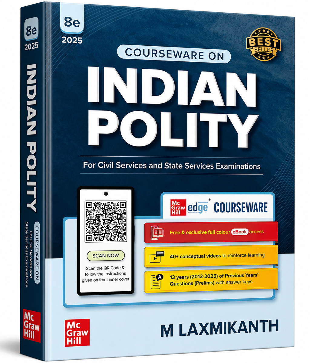 TMH Indian Polity By M. Laxmikanth (8th Edition) 2025 (English Medium)