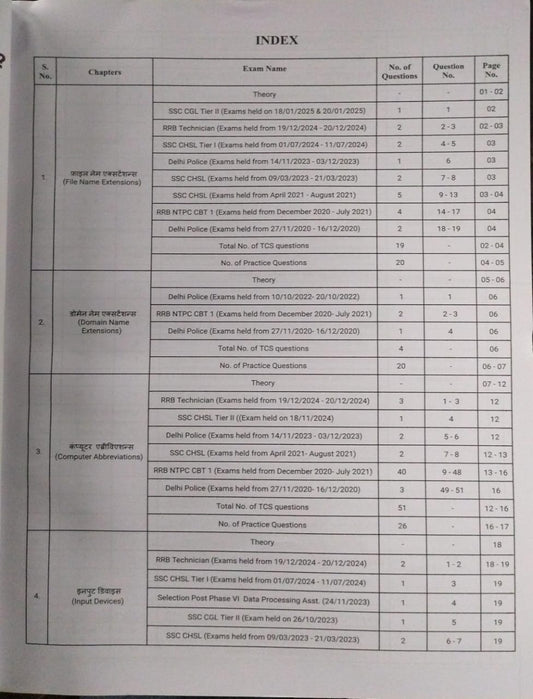 Pinnacle SSC CGL Tier 2 Computer Knowledge [Hindi]