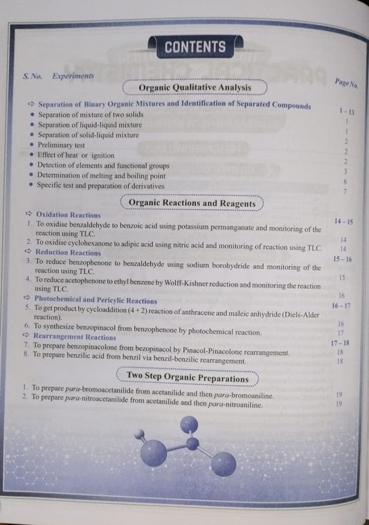 Shivalal Practical Chemistry B.Sc. 2nd Year Paper 1 [English Medium]