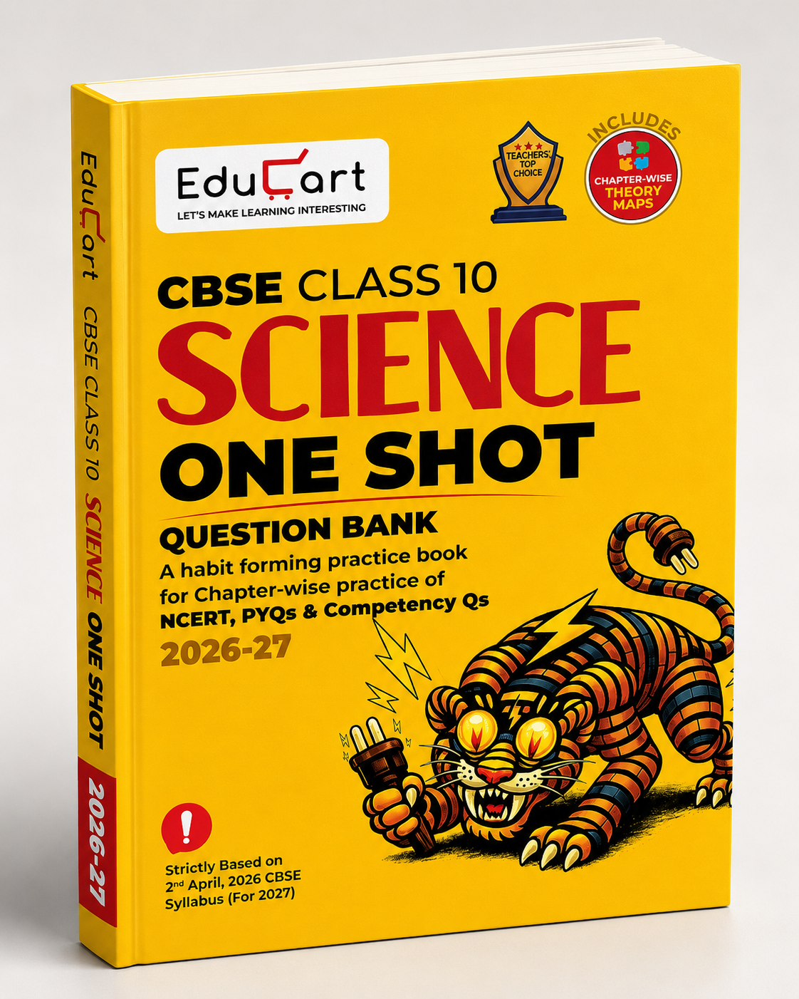 EduCart CBSE Class 10 Science One Shot Question Bank 2026-27 (English Medium)