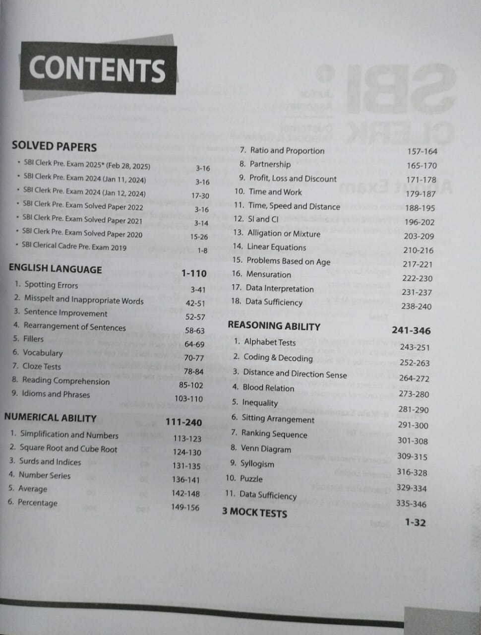 Arihant SBI Clerk Pre Exam (Phase 1) 2025 Study Guide [English]