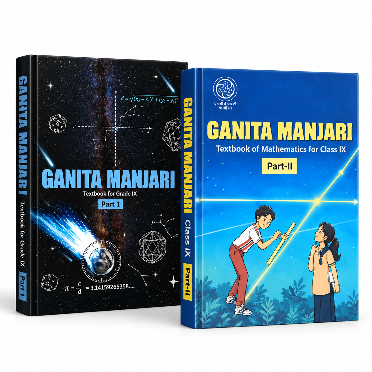 Ganita Manjari Class 9 Mathematics Part 1 & Part 2 Combo Set | NCERT