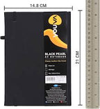 Youva Black Pearl A5 Notebook (14.8 × 21 cm) – 240 Pages Single Line