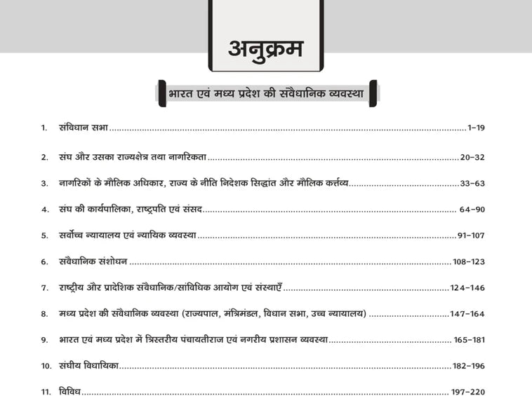 DRISHTI MPPSC Bharat aur MP Ki Sanvaidhanik Vyavastha 1200+ Questions | Hindi Medium