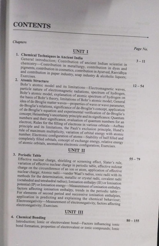 Shivalal Agrawal Unified Chemistry – B.Sc. 1st Year [English]