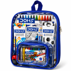 Doms Smart Kit | Comes With Transparent Zipper Bag  Combination of 12 Stationery Items