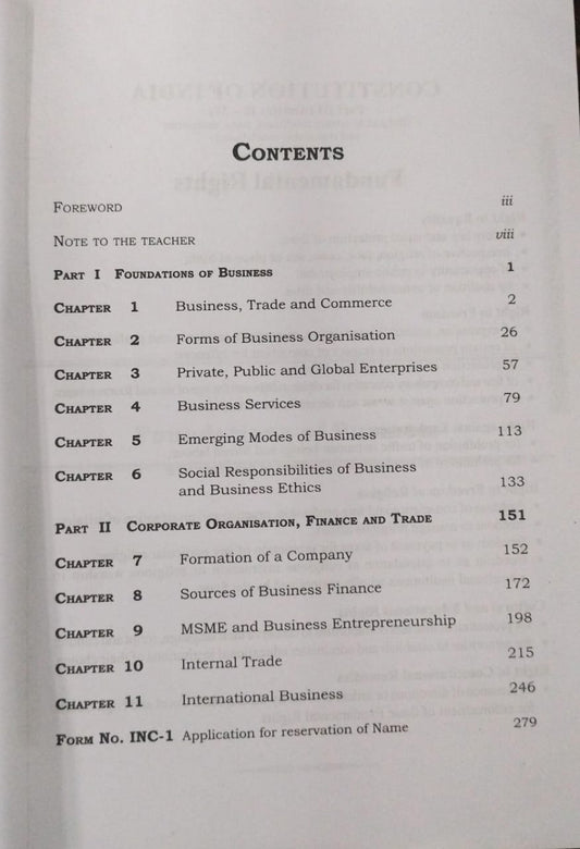NCERT Business Studies – Class 11 (E)