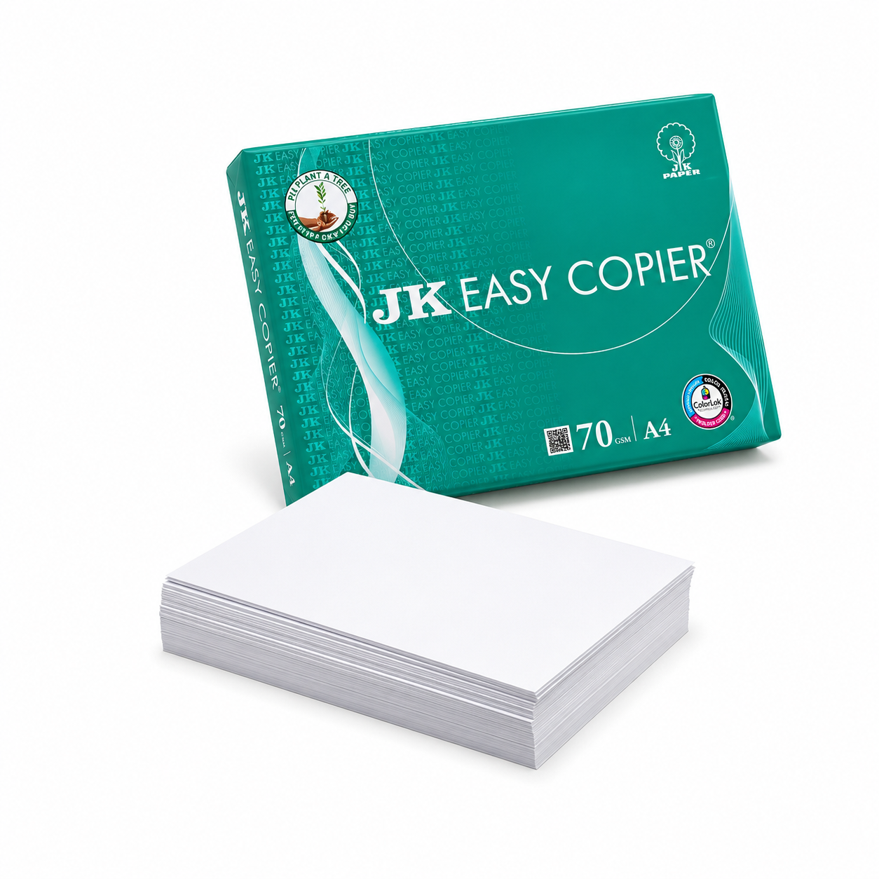 JK (Green) Easy Copier Paper | A4 Size | 70 GSM | 500 Sheets