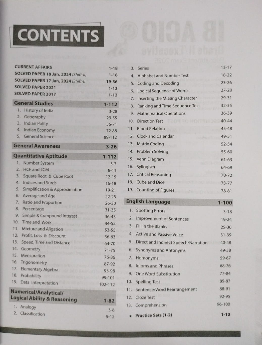 Arihant IB ACIO Grade-II/Executive Recruitment Exam 2025 Study Guide [English]