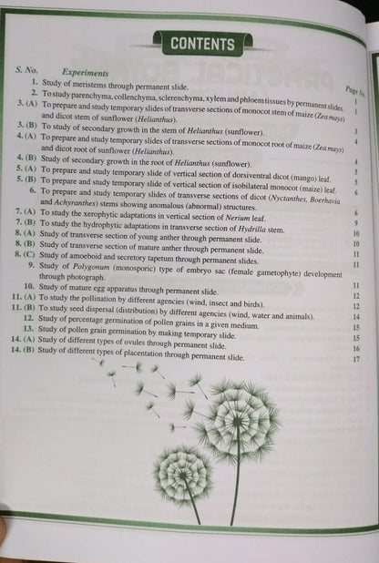 Shivalal Practical Botany B.Sc. 2nd Year Paper 1 [English]