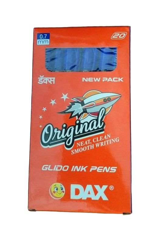 DAX Glido Ink Pens – Smooth Writing Ball Pen Set (20 Pieces)