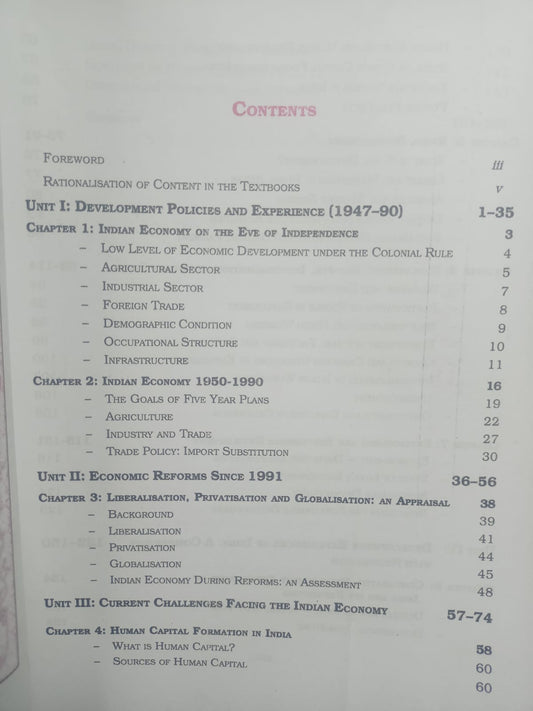 NCERT Indian Economic Development Textbook for (Class-11th) English Medium