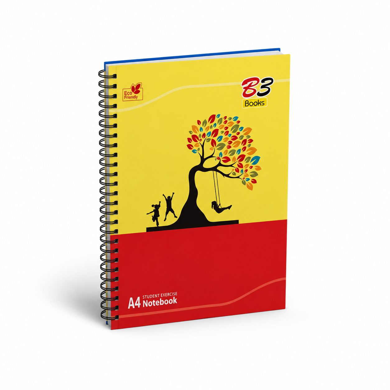 B3 Books Designer Spiral Notebook | White Ruled Pages | 300 Pages