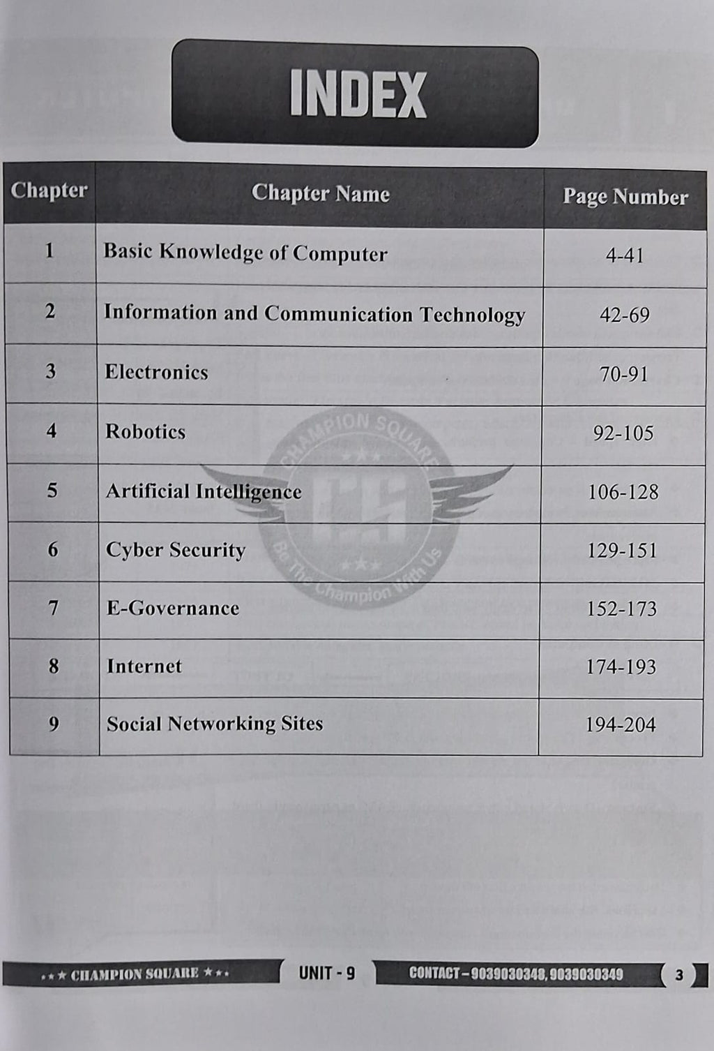 (Xerox) Champion Square MPPSC Prelims (Unit–9) Information & Communication Technology | English Medium