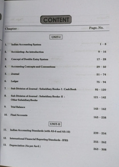 Yashraj – Financial Accounting (B.Com 1st Year) [English Medium]