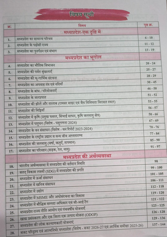 Parikshadham - Madhya Pradesh Parikshadham MPGK 2026 (5th Edition) Hindi Medium