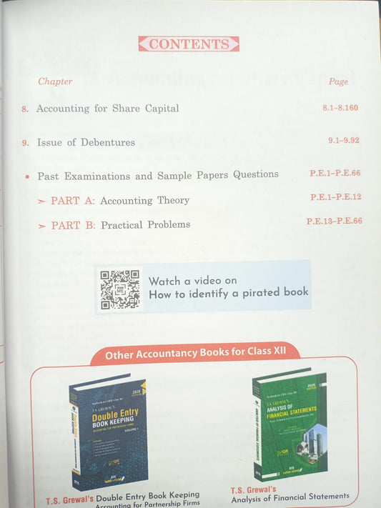 T.S. Grewal Double Entry Book Keeping Class 12 Vol 2 | Accounting for Companies | CBSE 2026 Edition