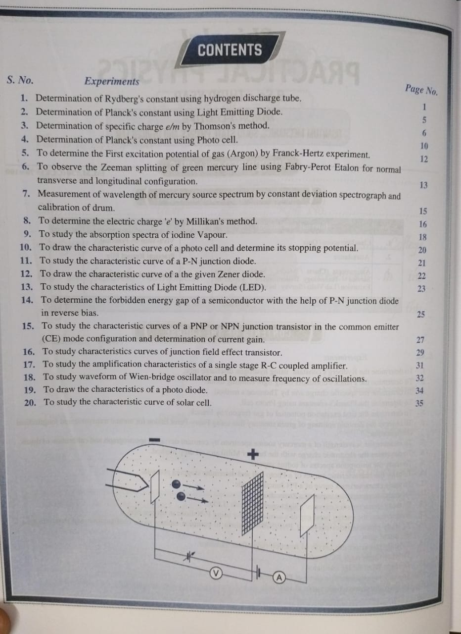 Shivalal Practical Physics Bsc 3rd Year (Minor/Elective) [English]