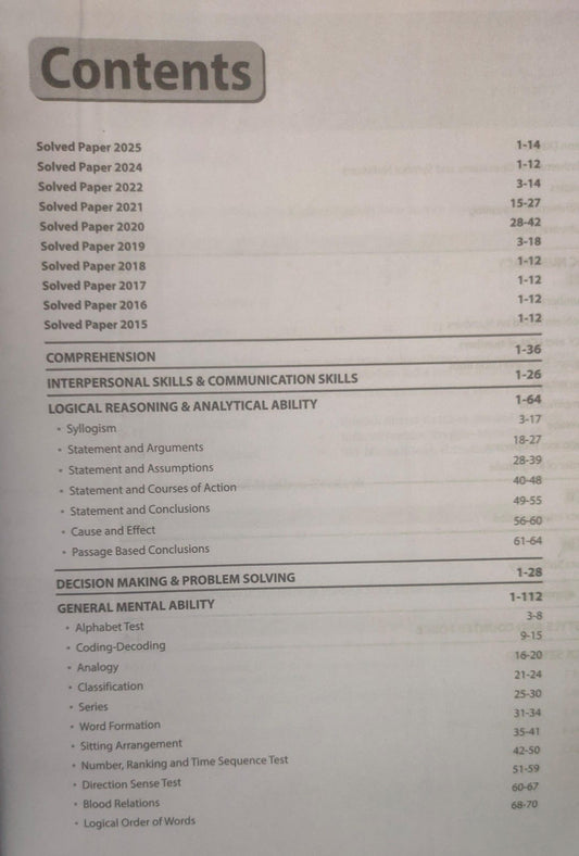 Arihant MPPSC General Aptitude Test [English]