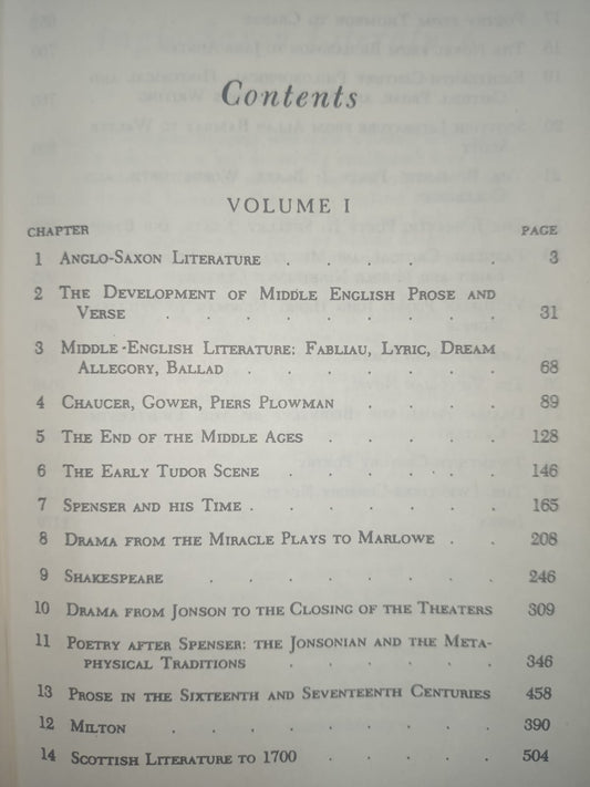 A Critical History of English Literature (Volume-I) by David Daiches | From the Beginnings to Milton