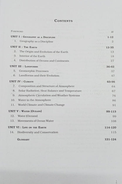 NCERT - Fundamentals of Physical Geography for Class 11 | English Medium