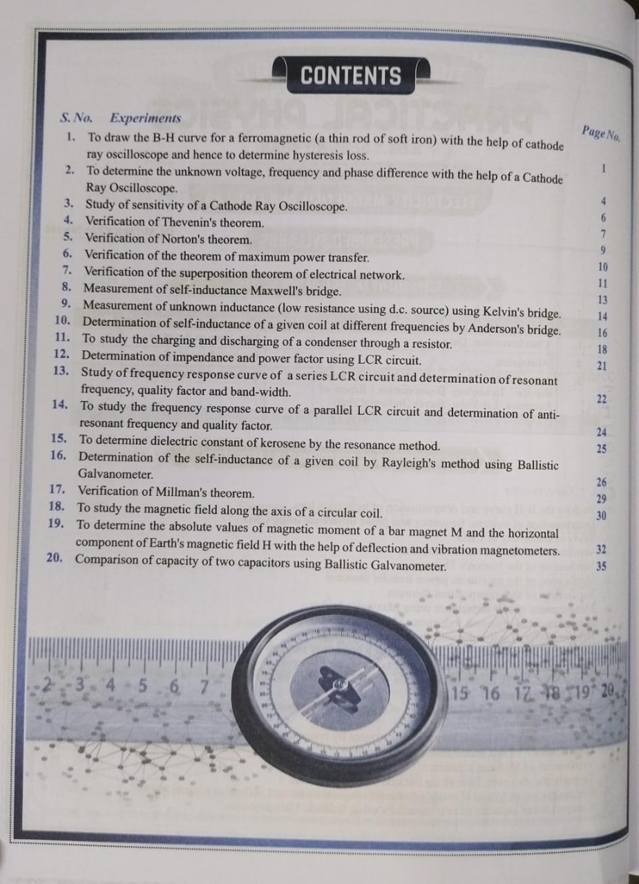 Shivalal Practical Physics B.Sc. 2nd Year Paper 2 [English]