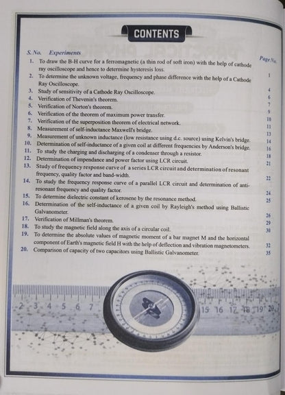 Shivalal Practical Physics B.Sc. 2nd Year Paper 2 [English]
