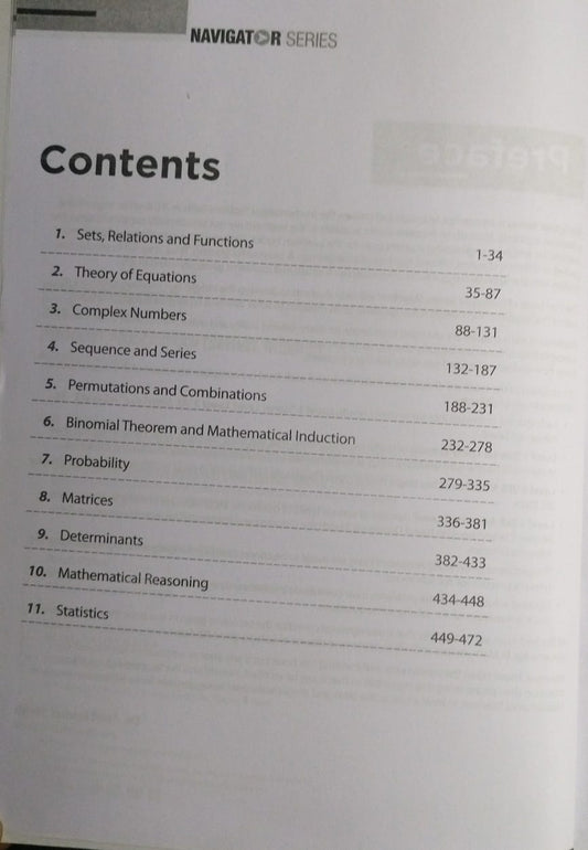 Arihant Navigator Series 2000+ Problems JEE Main & Advanced Algebra [English]