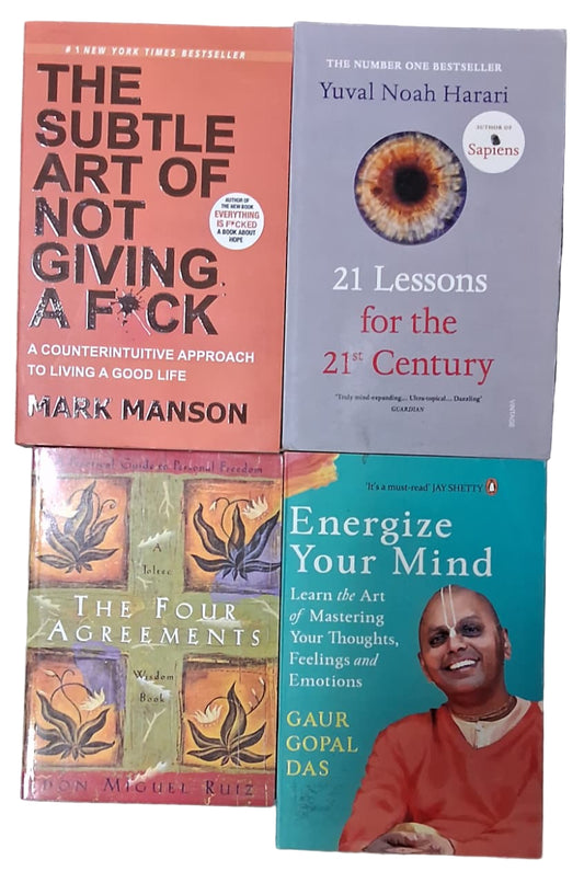 Self-Growth & Mindset Boosters set (4 Books) English Novels