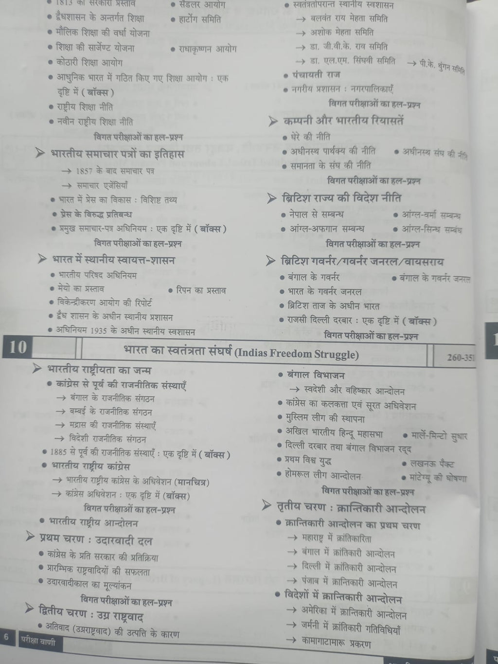 Pariksha Vani - Adhunik Bharat Ka Itihas (8th Edition) Hindi Medium