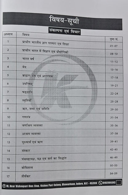 Karma IAS - MPPSC Pre (Unit-1) Sankalpna evam Vichar tatha Bharat ki Sanskritik Virasat | Hindi Medium