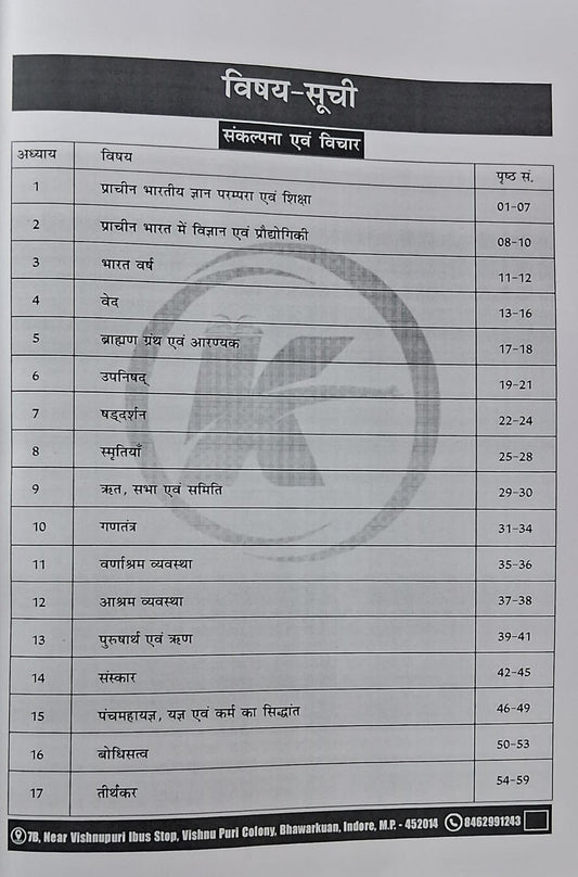 Karma IAS - MPPSC Pre (Unit-1) Sankalpna evam Vichar tatha Bharat ki Sanskritik Virasat | Hindi Medium