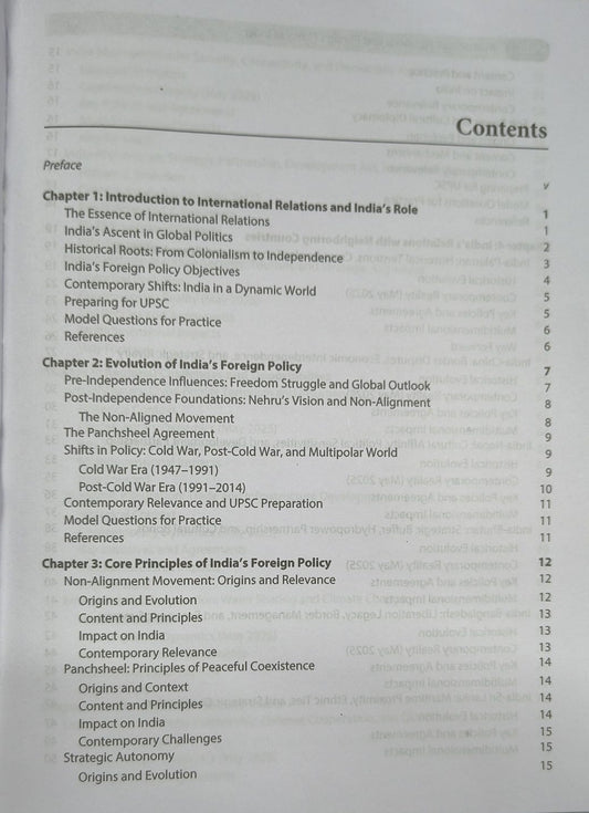 OakBridge International Relations and Foreign Policy of India by Naveen Kumar Chandra [English Medium]