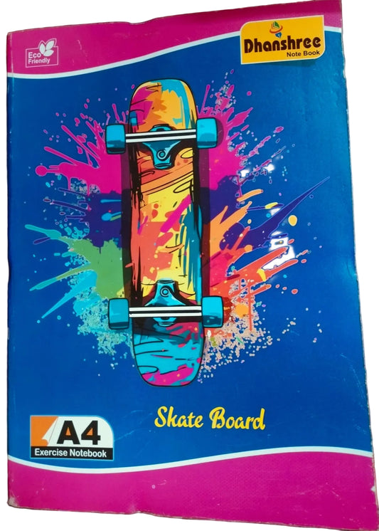 Dhanshree Exercise Notebook – A4 Size (20 × 21 cm), 400 Pages, Single Line