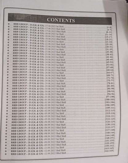 Railway Group D Original Solved Papers – Science + General Knowledge | 99 Sets