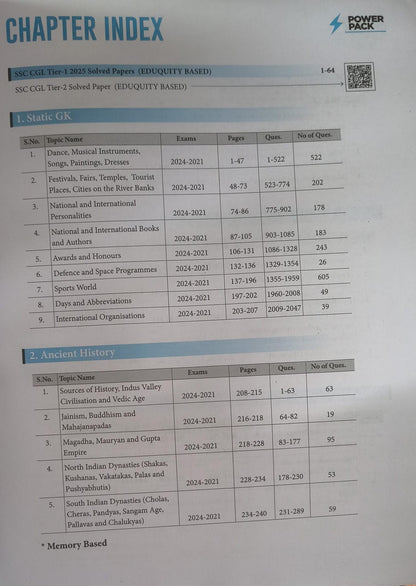 Arihant SSC General Studies Power Pack Chapterwise Solved 7600+ MCQ 2nd Edition (English Medium)