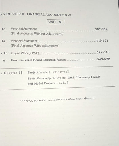 SPP Vivek Accountancy (With Project Work) Class 11th 2026 NCERT/CBSE By Rathi (English Medium)