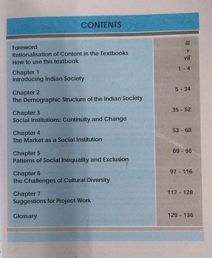 Indian Society Class 12 NCERT | Sociology Textbook