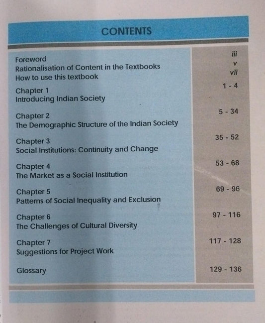 Indian Society Class 12 NCERT | Sociology Textbook