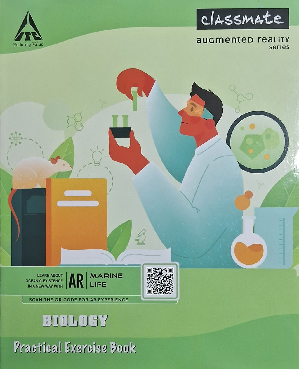 Classmate – Practical Notebook Biology, Hard Cover, 100 Pages, Single Line & Blank Pages