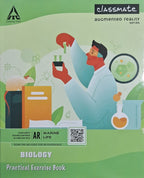 Classmate – Practical Notebook Biology, Hard Cover, 100 Pages, Single Line & Blank Pages