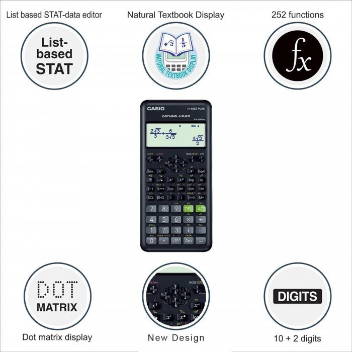 Casio FX-82ES Plus 2nd Edition Scientific Calculator
