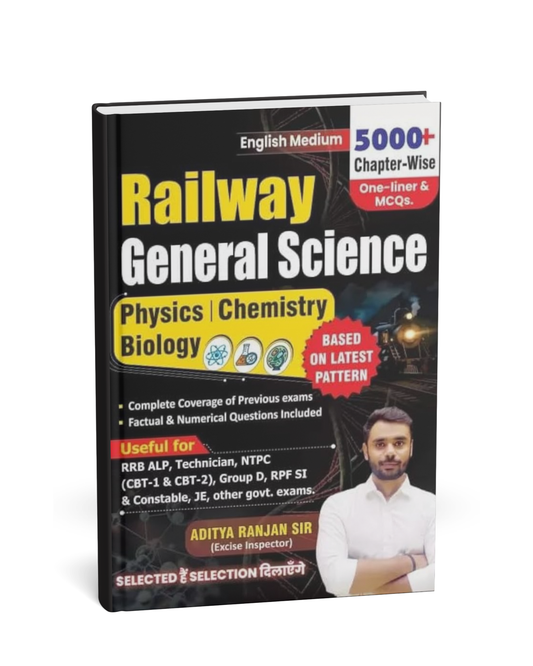Aditya Ranjan Railway General Science – 5000+ Chapter-Wise MCQs [English]