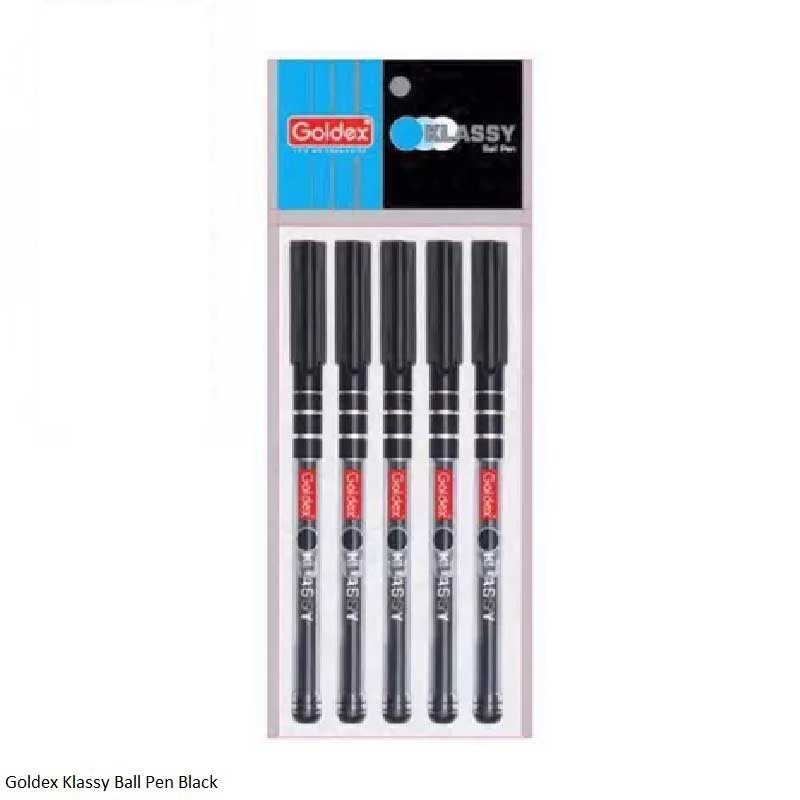 Goldex Klassy Ball Pen 5 Set [Black]