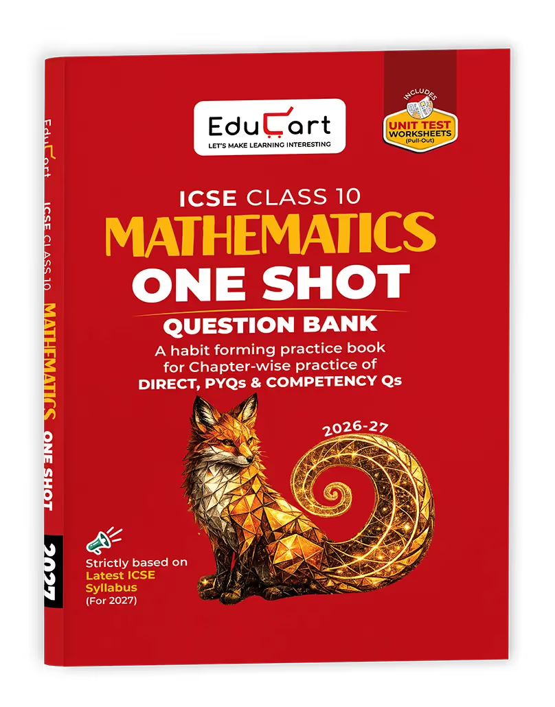 EduCart ICSE Class 10 Mathematics One Shot Question Bank 2026-27 (English Medium)