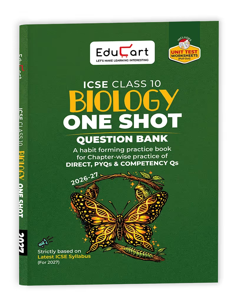 EduCart ICSE Class 10 Biology One Shot Question Bank 2026-27 (English Medium)