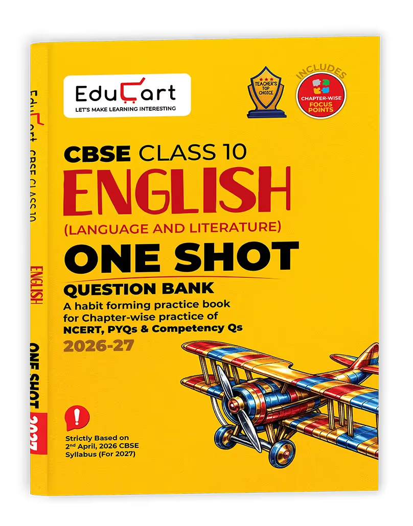 EduCart CBSE Class 10 English Language and Literature One Shot Question Bank 2026-27 (English Medium)