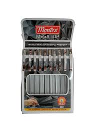 Montex Mega Top Ball Pen – 10 Piece Pack (Black Ink)